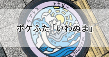 宮城県岩沼市のポケふた【ラプラス＆トゲピー】駐車場はないけど縁がピンクで超キュート🩷